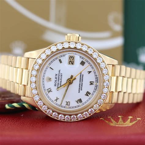 rolex lady datejust president 26mm|Rolex Datejust 26mm diamond bezel.